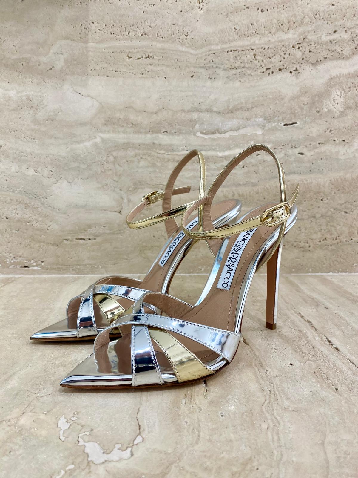 sandali in pelle ad incrocio FRANCESCO SACCO 7204