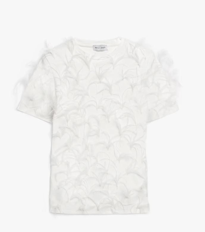 T-shirt piume WEILI ZHENG F24TS03