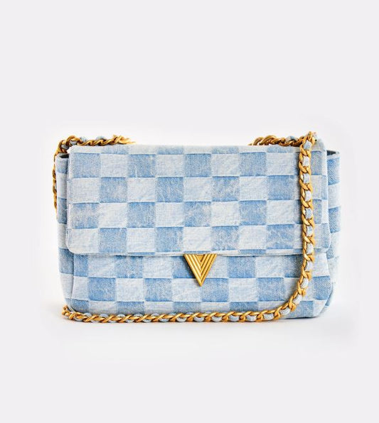 Borsa Dama a tracolla in denim VICOLO VB0011