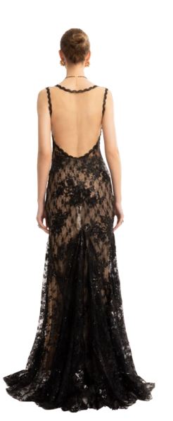 LONG DRESS SEQUIN LACE TASSOS MITROPOULOS TS35331 P/E 26