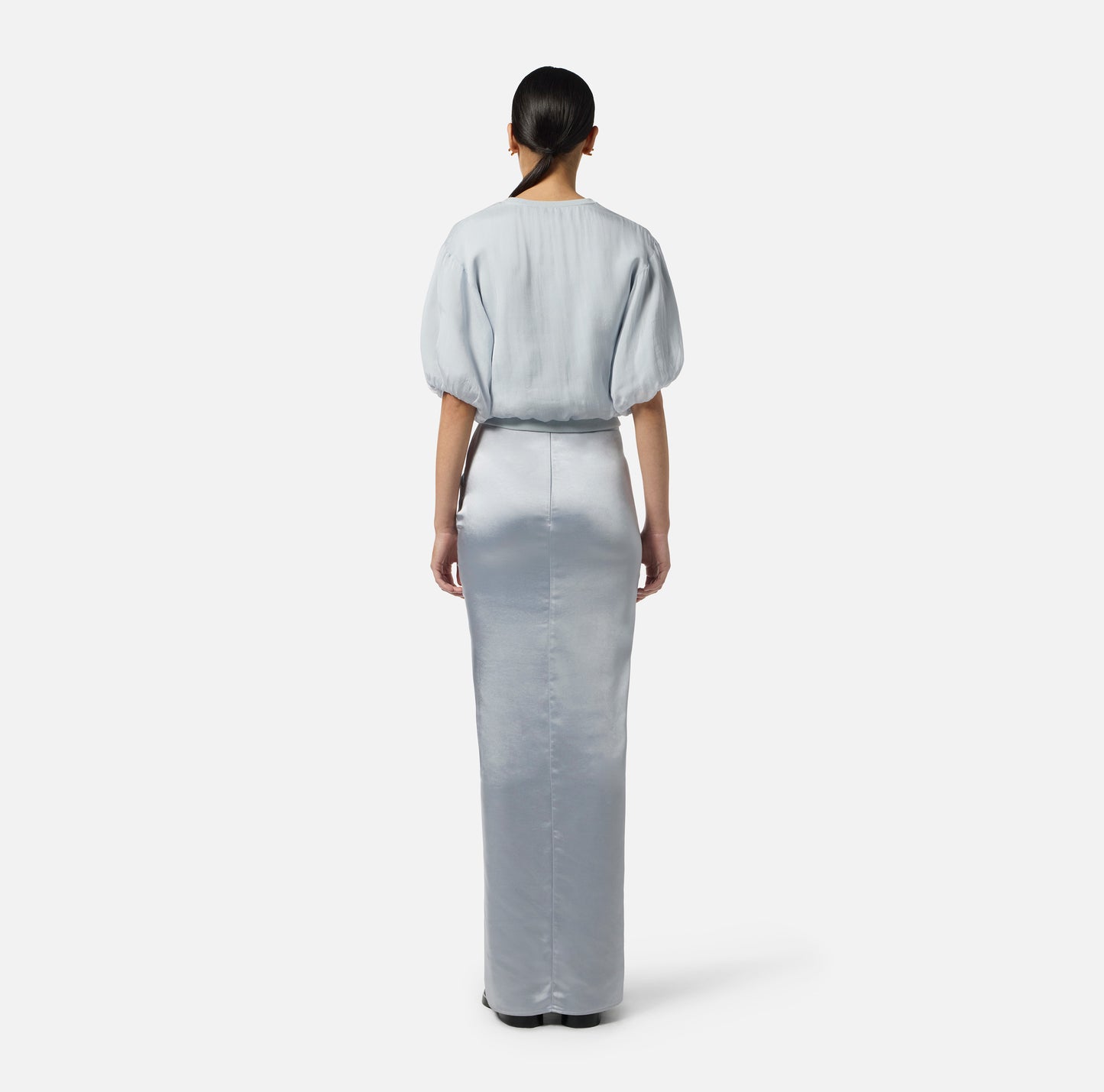 Gonna in raso dalla vestibilità slim GO14657E2 ELISABETTA FRANCHI