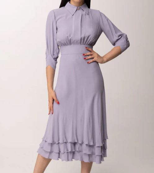 ABITO LUNGO IN GEORGETTE AB92361E2 ELISABETTA FRANCHI P/E 26