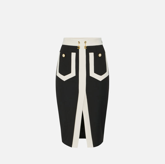 Gonna in doppio crêpe stretch GOT0156E2  ELISABETTA FRANCHI