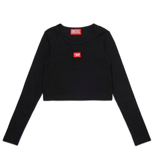 Maglia in cotone con girocollo e maniche lunghe J02452 DIESEL