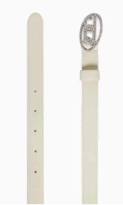 CINTURA IN VERA PELLE CON FIBBIA OVALE DIESEL J02524 KXBLR P/E 26
