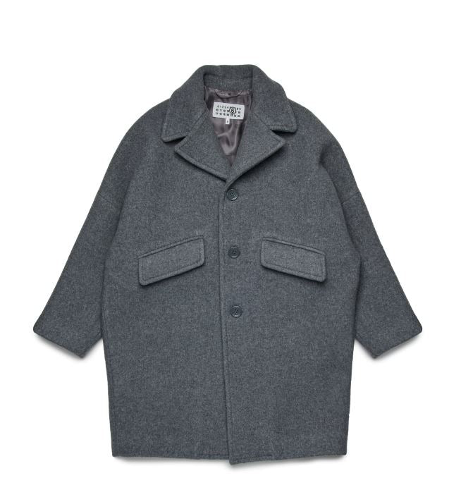 Cappotto a maniche lunghe dalla forma a uovo M60833MM00WM6911 MAISON MARGIELA