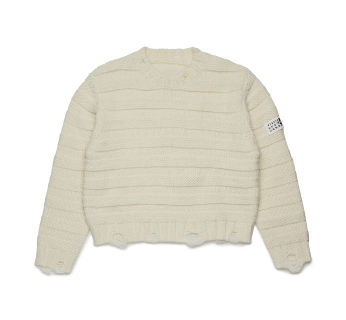 Pullover girocollo a maniche lunghe M60880MM06PM6101 MAISON MARGIELA