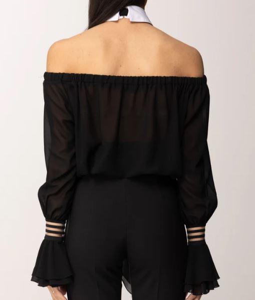 CAMICIA CROP ELISABETTA FRANCHI CA13561E2 P/E 26