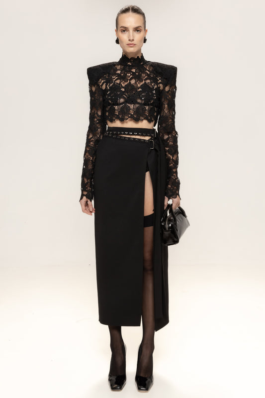 Top Corto in pizzo Nissa 16305