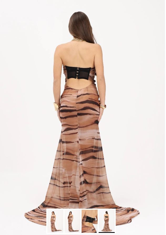 ABITO LUNGO ELISABETTA FRANCHI ABR5562E2 P/E 26