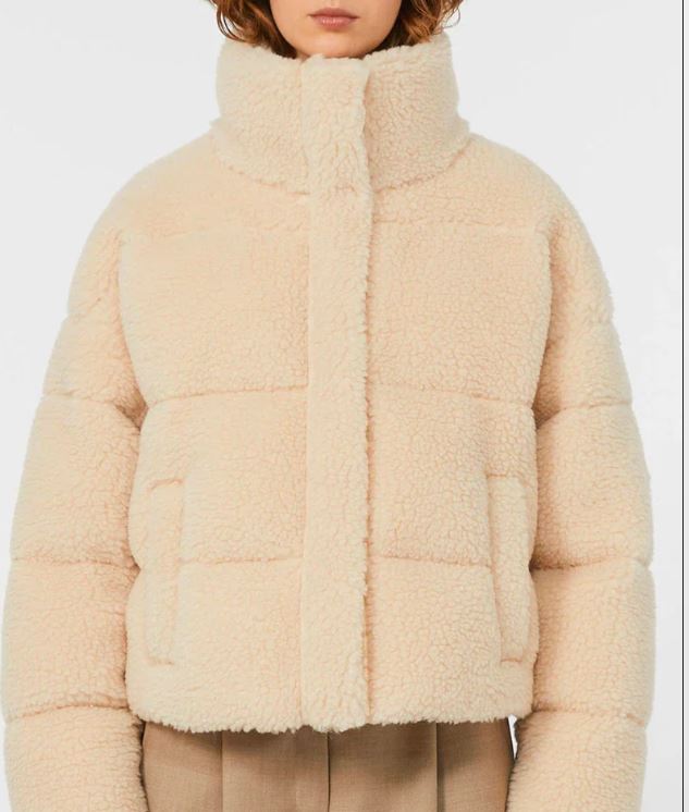 Piumino crop monopetto dalla texture soffice max mara week end 2525486062