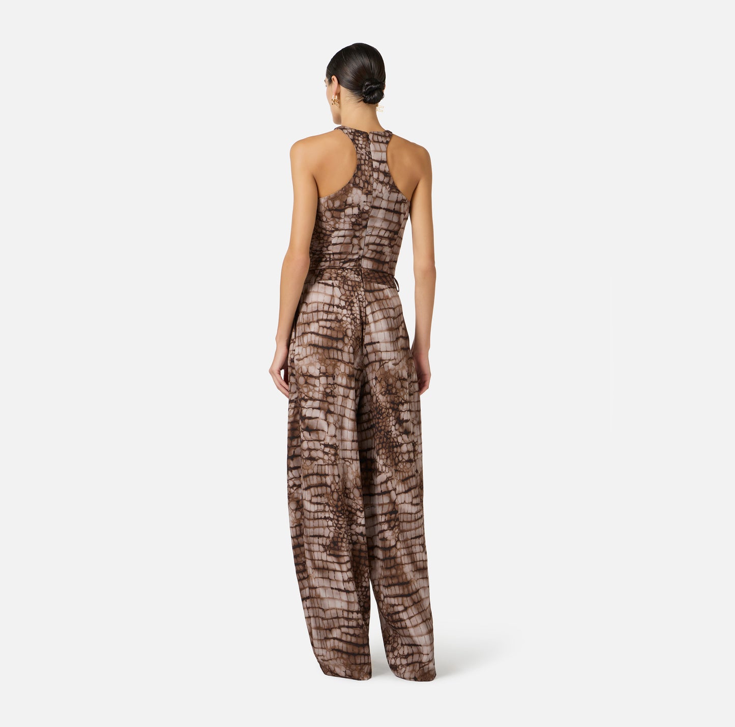 TUTA IN JERSEY LEGGERO CON TOP SMANICATO ELISABETTA FRANCHI TU06061E2 P/E 26