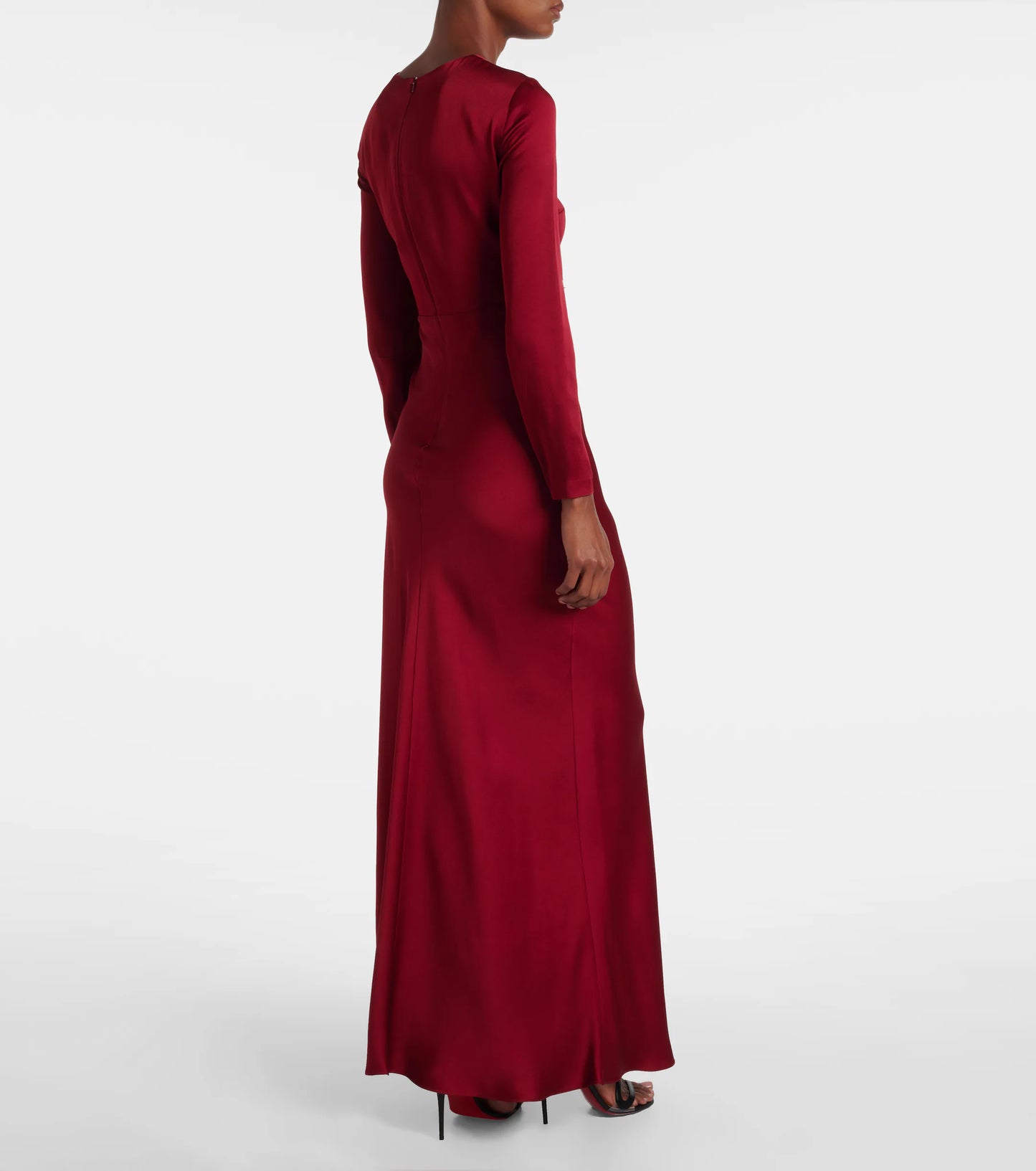 Abito lungo in raso Bird MAX MARA 2526226094600