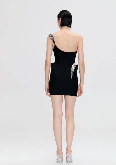 Abito asimmetrico dalla silhouette scolpita 2501DR00201 NUE