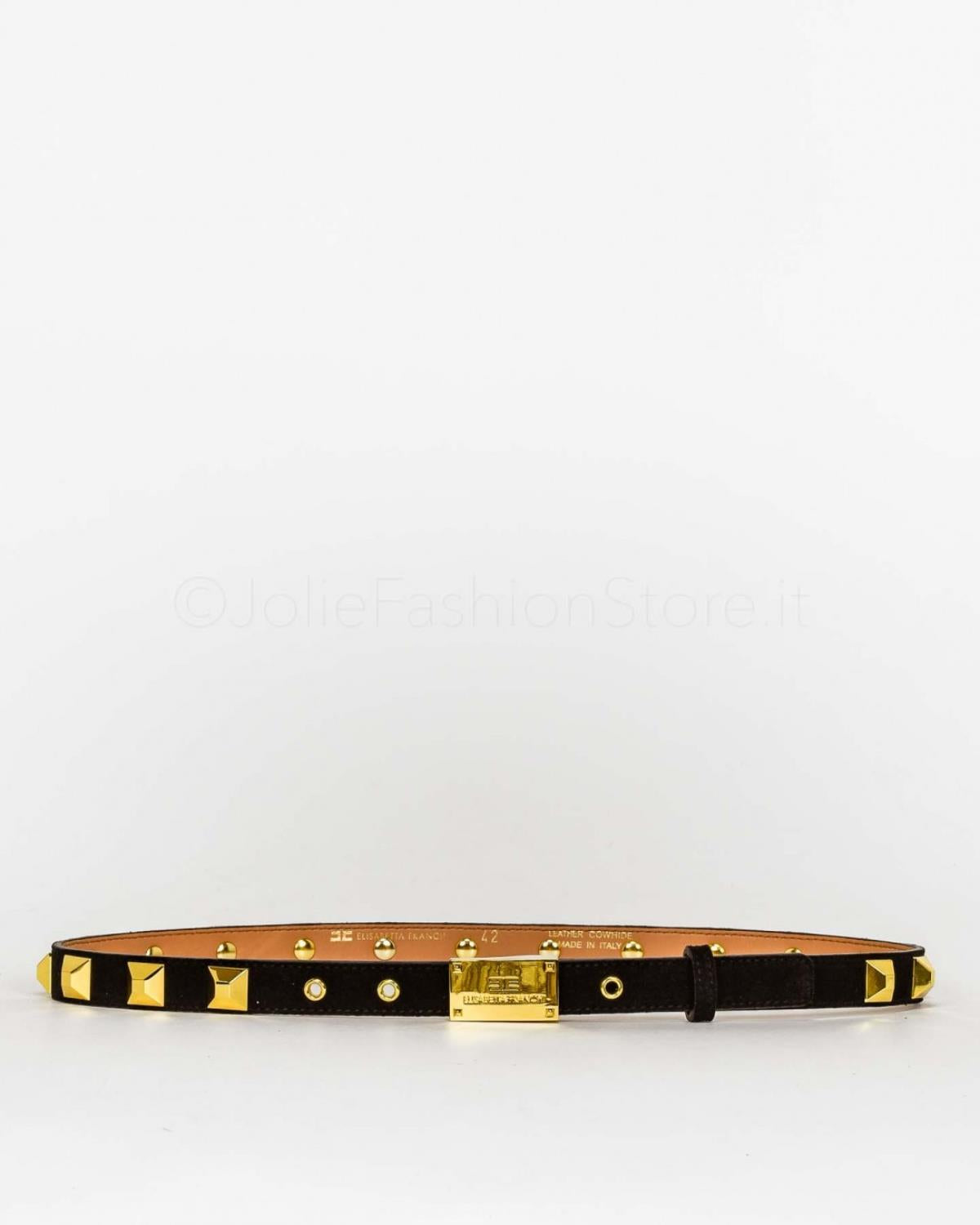 Cintura camoscio e borchie oro ELISABETTA FRANCHI CT12S26E2