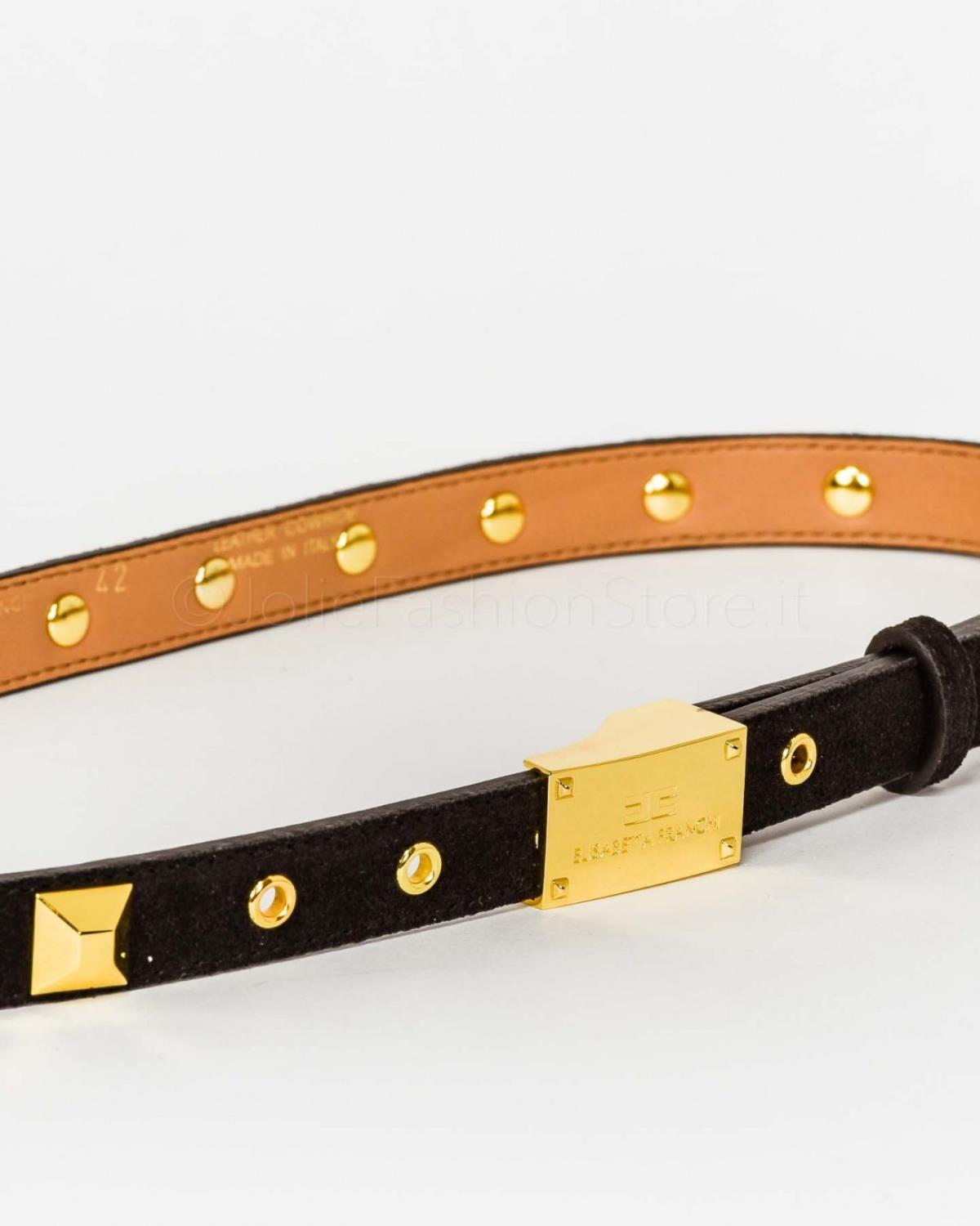Cintura camoscio e borchie oro ELISABETTA FRANCHI CT12S26E2