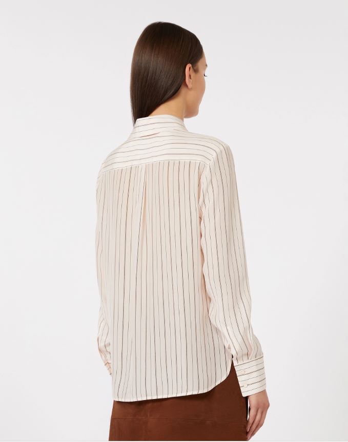 CAMICIA IN CREPE DE CHINE DI PURA SETA MAX MARA 2616111011MSTFLIRT P/E 26