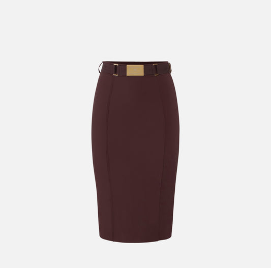 GONNA MIDI IN TESSUTO ELISABETTA FRANCHI GO15961E1  P/E 26