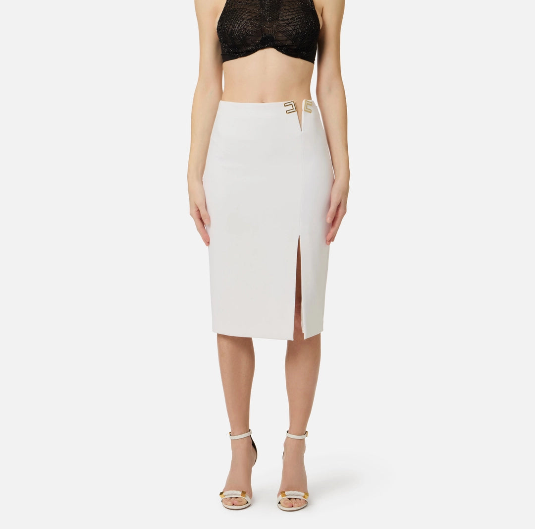 GONNA MIDI IN DOPPIO CREPE ELISABETTA FRANCHI GO14761E2 P/E 26