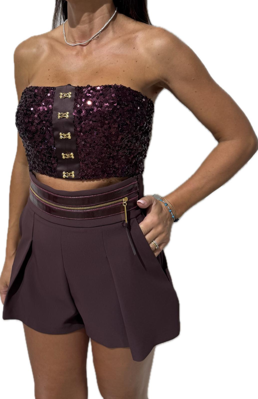 Top a fascia dalla vestibilità aderente TO04757E2  ELISABETTA FRANCHI