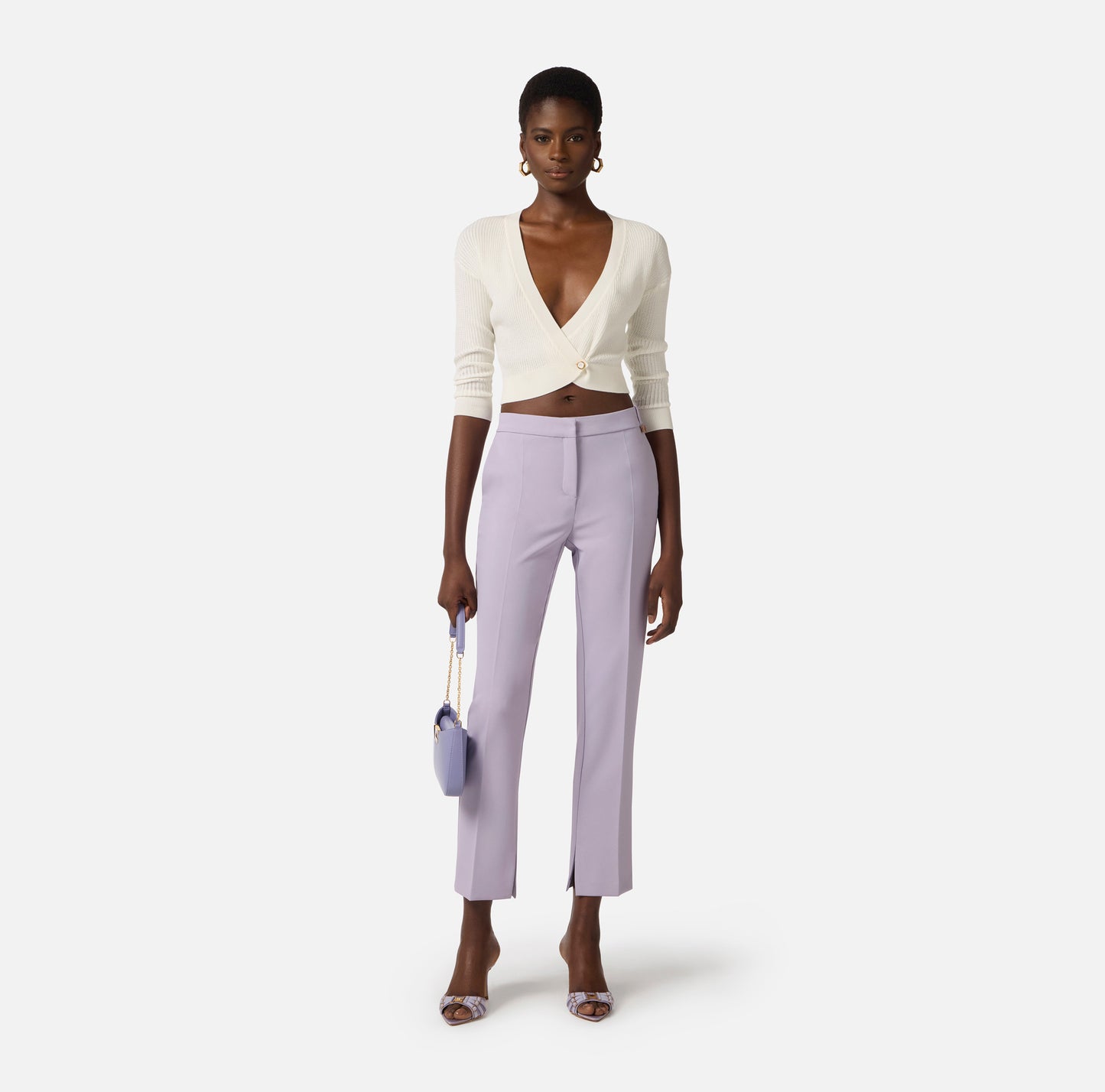 PANTALONI IN CREPE LEGGERO ELISABETTA FRANCHI PA16661E2 P/E 26