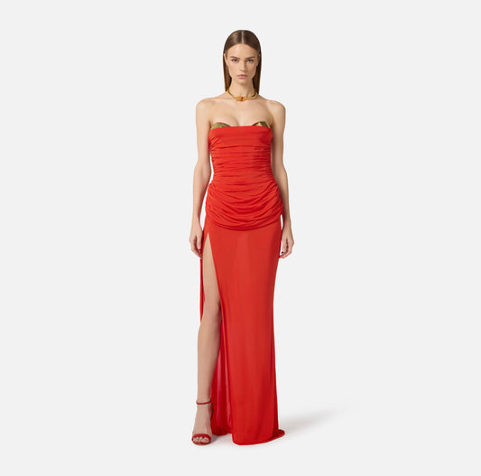 ABITO DA SERA IN JERSEY CREPE  ELISABETTA FRANCHI ABR3562E2 P/E 26