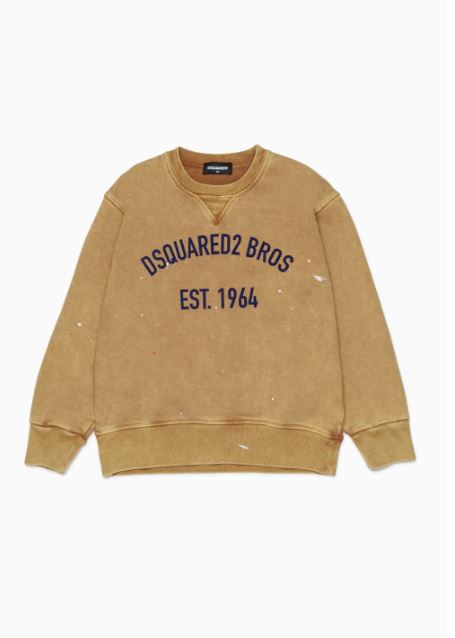 FELPA GIROCOLLO CON LOGO DSQUARED2 DQ3189 P/E 26