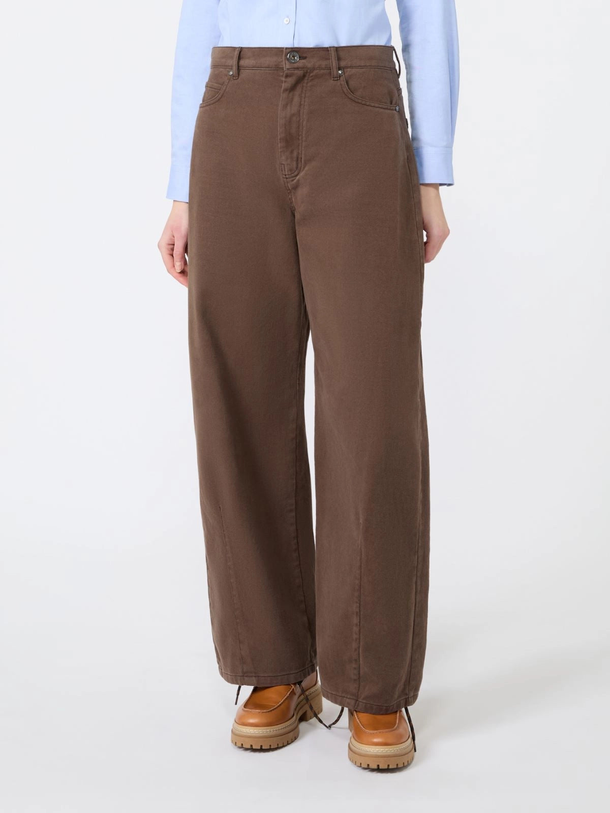 MAX MARA WEEKEND PANTALONE DI DRILL DI PURO COTONE 2625136072WKDORDINE A/I 27