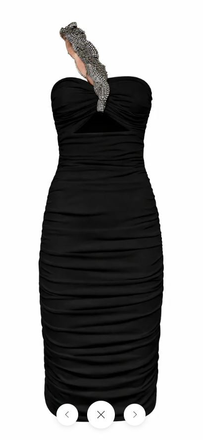 ABITO DRAPPEGGIATO MONOSPALLA AMEN AMS26518 P/E 26