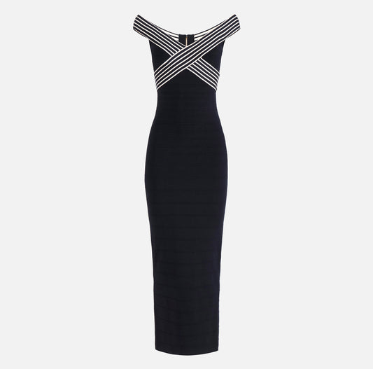 ABITO LUNGO IN MAGLIA   ELISABETTA FRANCHI AM75S61E2 P/E 26