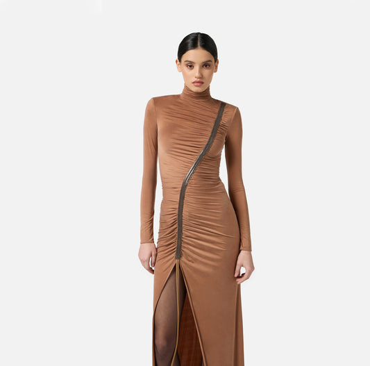 Abito da sera in jersey cupro ABR0957E2  ELISABETTA FRANCHI