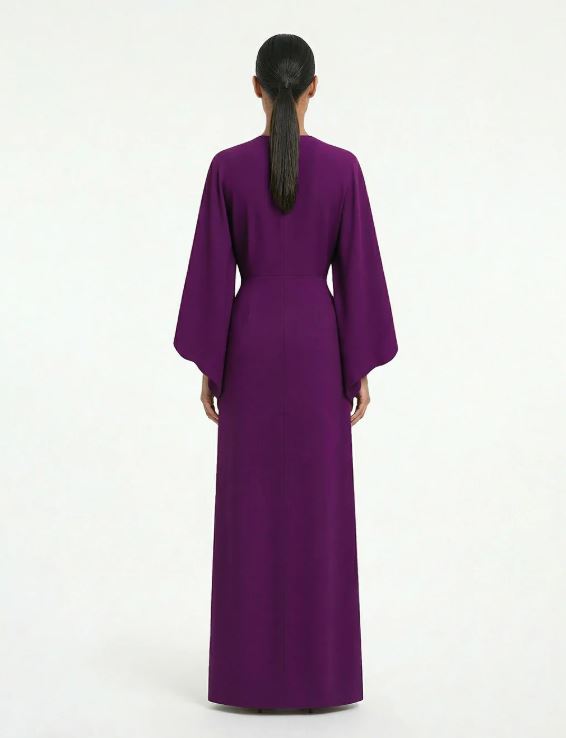ABITO LUNGO CON MANICHE KIMONO  ALMA SANCHEZ AS26089-TG P/E 26