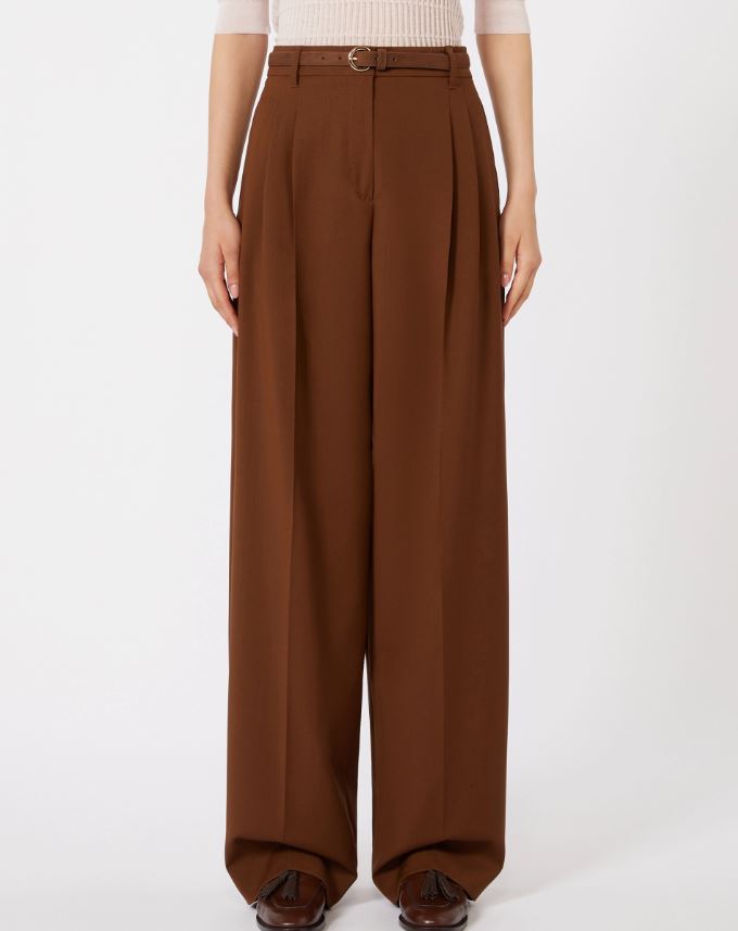 PANTALONE LUNGO XON DOPPIA PINCES MAX MARA 2616131081MSTBACIO P/E 26