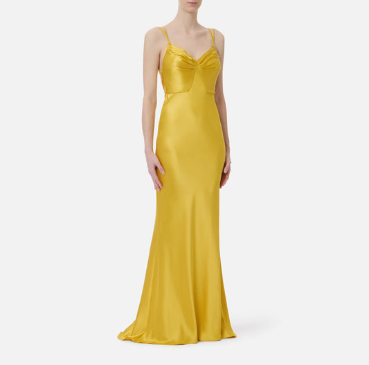 ABITO DA SERA IN RASO ELISABETTA FRANCHI ABR3362E2 P/E 26