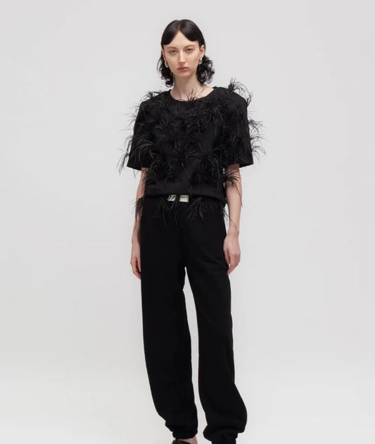 T-shirt piume WEILI ZHENG F24TS03