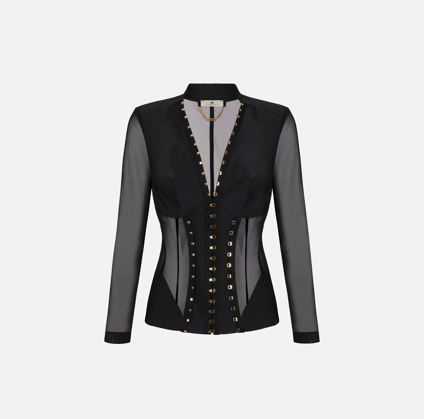 GIACCA BUSTIER IN TESSUTO BIELASTICO ELISABETTA FRANCHI GI16762E2 P/E 26