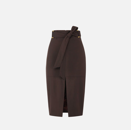 GONNA MIDI IN GABARDINA ELISABETTA FRANCHI GO17361E3 P/E 26