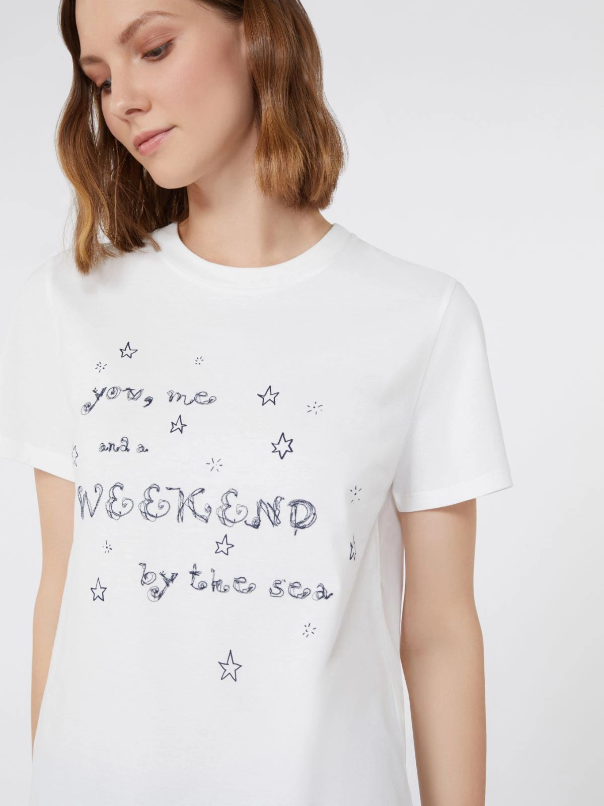 T-shirt in jersey di puro cotone Ara MAX MARA WEEKEND 2525976041