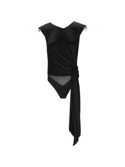 BODY CON SPALLINE APPLIZAZIONI ORO BO02061E2 ELISABETTA FRANCHI P/E26