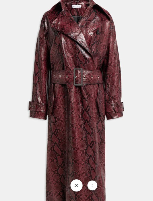 Maxi trench stampa pitone WEILI ZHENG F24CL05