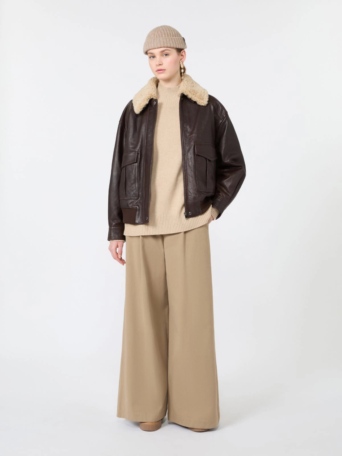 PANTALONE IN DRILL DI PURO COTONE MAX MARA WEEKEND 2625136082WKDEDITTO A/I 27