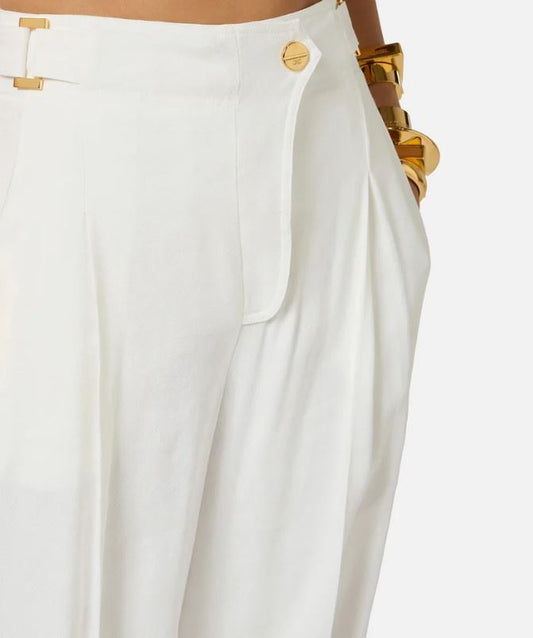 PANTALONI IN MISTO LINO ELISABETTA FRANCHI PA12762E2  P/E 26
