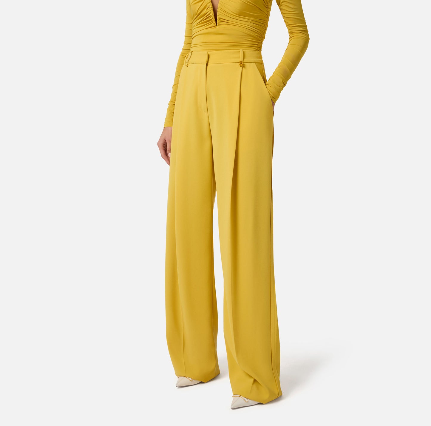 PANTALONI IN CREPE LEGGERO ELISABETTA FRANCHI PA16761E2 P/E 26