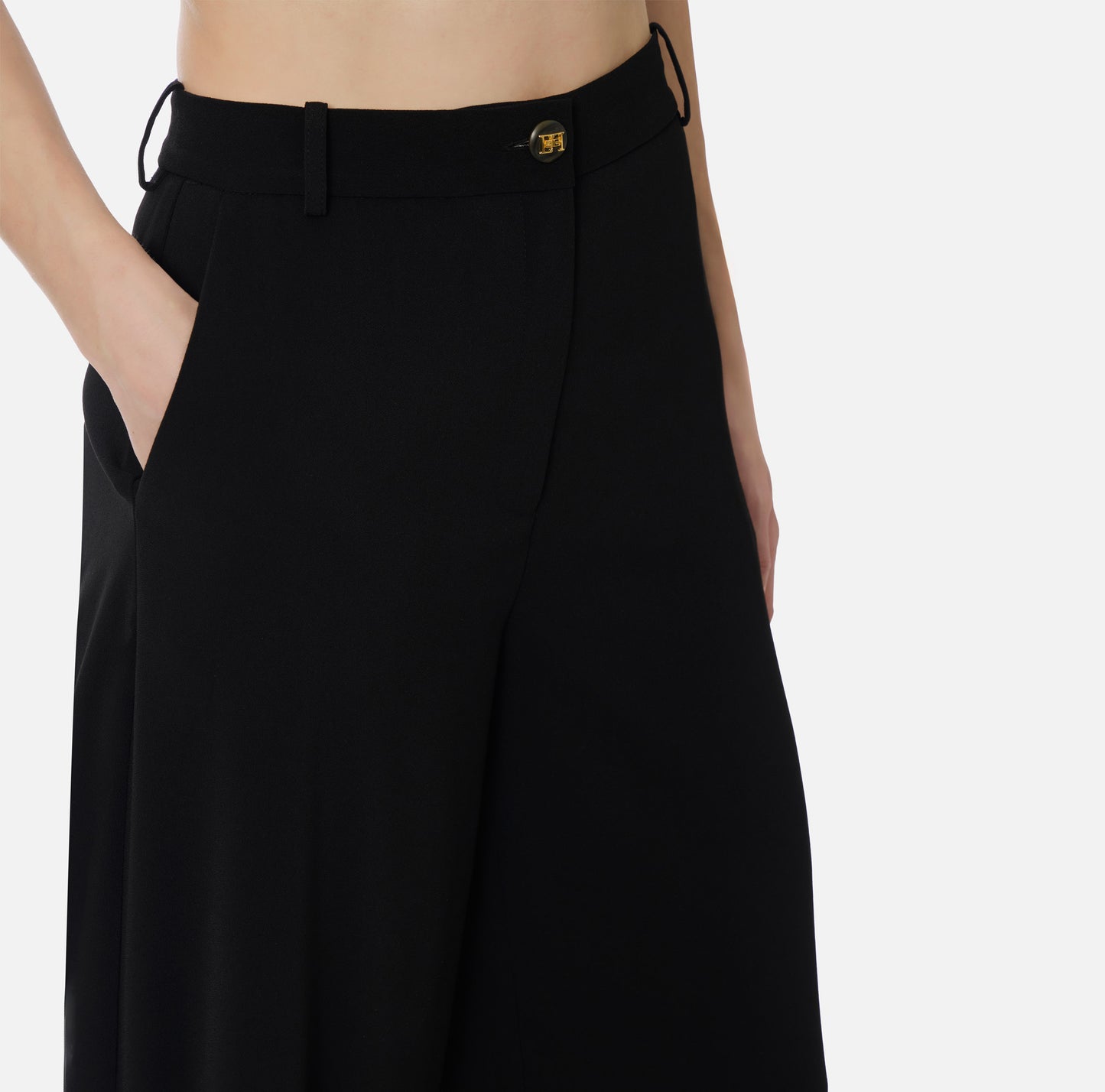 PANTALONE IN CREPE LEGGERO ELISABETTA FRANCHI  PA17861E2 P/E 26