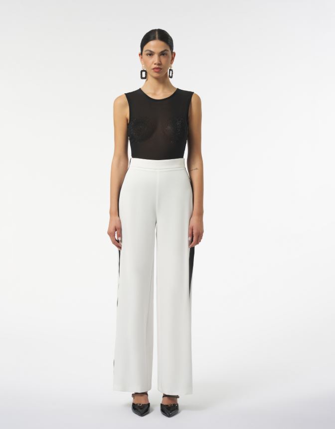 PANTALONE A GAMBA AMPIA IN TESSUTO TECNICO  SILENCE PA2262 P/E 26