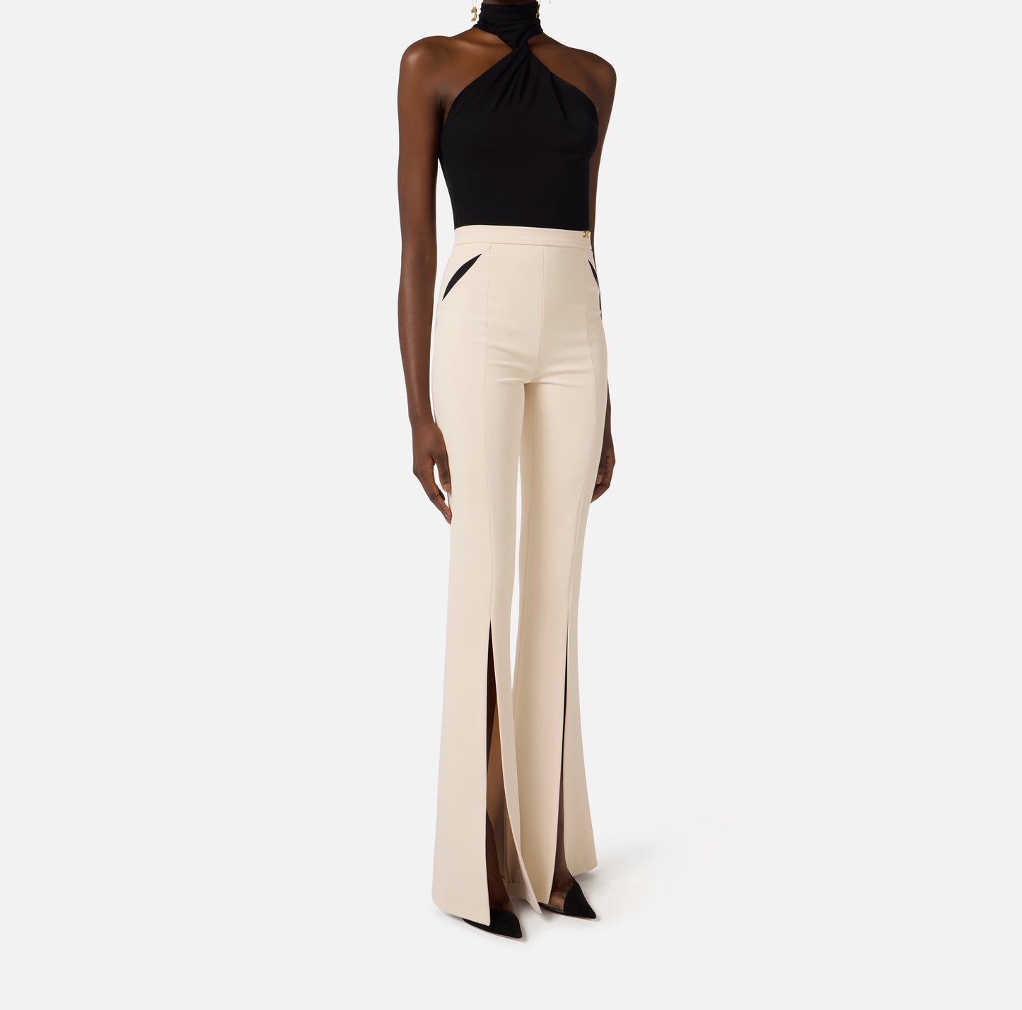PANTALONE IN CREPE LEGGERO  ELISABETTA FRANCHI PA15961E2 P/E 26