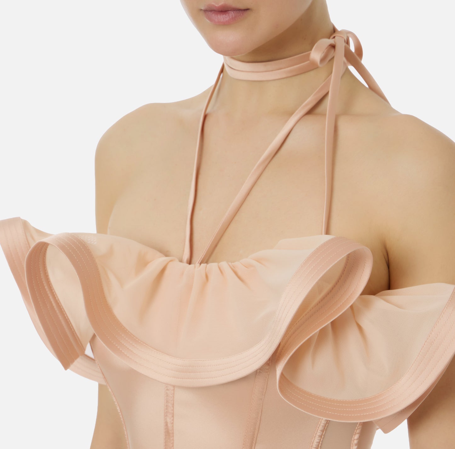 TOP A FASCIA REALIZZATO IN RASO LISABETTA FRANCHI TO03962E2 P/E 26