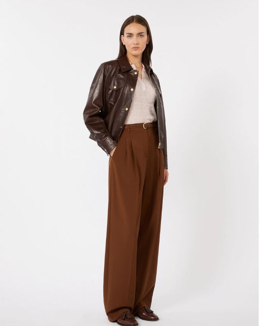 PANTALONE LUNGO XON DOPPIA PINCES MAX MARA 2616131081MSTBACIO P/E 26