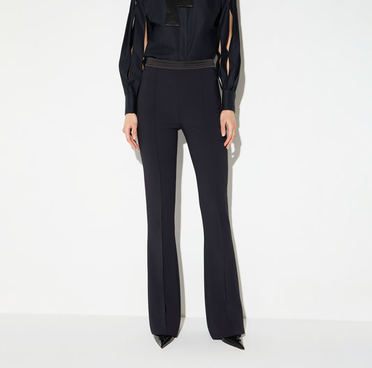 ELISABETTA FRANCHI PANTALONI A ZAMPA IN DOPPIO CREPE STRECH PA19366E2 A/I 27