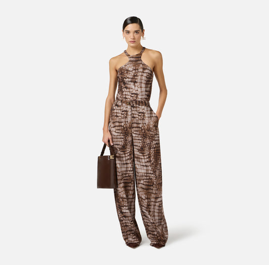 TUTA IN JERSEY LEGGERO CON TOP SMANICATO ELISABETTA FRANCHI TU06061E2 P/E 26